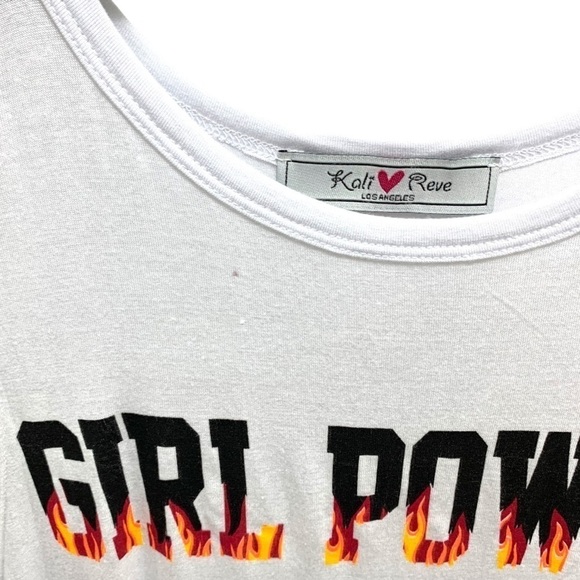 Kali Reve New Girl Power Fire Sleeveless T-Shirt - Picture 10 of 10